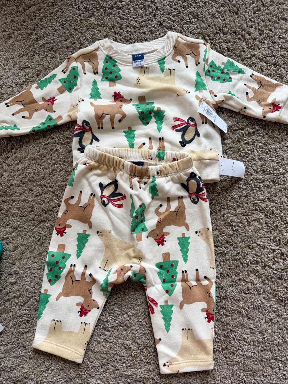 Old Navy baby holiday sweatsuit